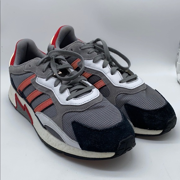 Adidas Tresc Run Grey Scarlet Men's Athletic Shoes Size 13 - Picture 13 of 13